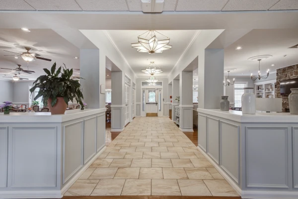 Entrance to Brookfield Senior Living in Fort Smith Arkansas, an assisted living facility and memory care facility.